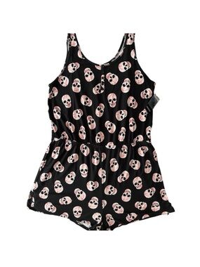 NWT Torrid Super Soft Sleep Tie Dye Skull Print Romper